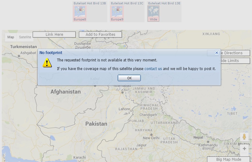 Map still not posted...Still old frequencies of 13 D Working..Still no signal improvement..Wait for Official updates