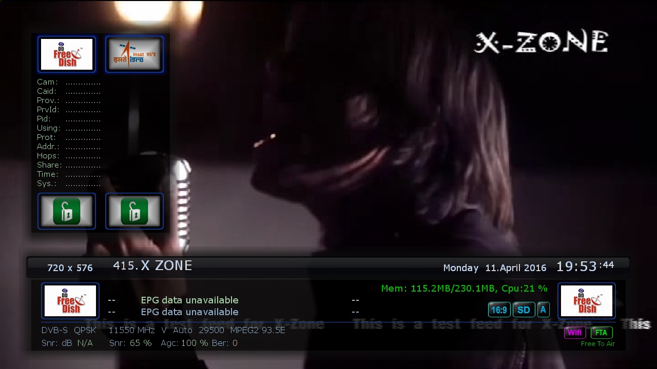 X ZONE, 93.5 E, 11550 V