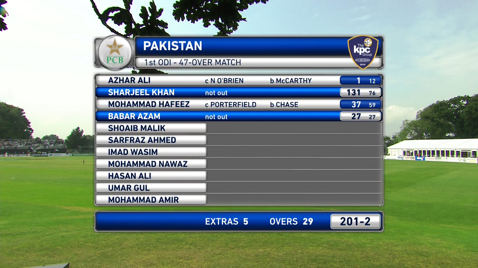 Pak Vs Ireland<br />Feed<br />3678 H<br />105.5E
