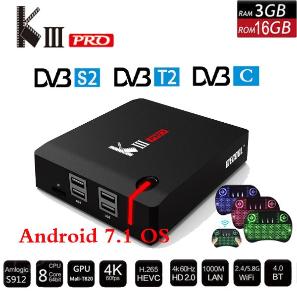 MECOOL KIII PRO 4K H.265 DVB-S2 DVB-C Android Set Top Box - Golden  Multimedia Forum