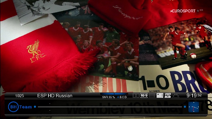 Eurosport hotbird 13E--11278V 27500 3/4