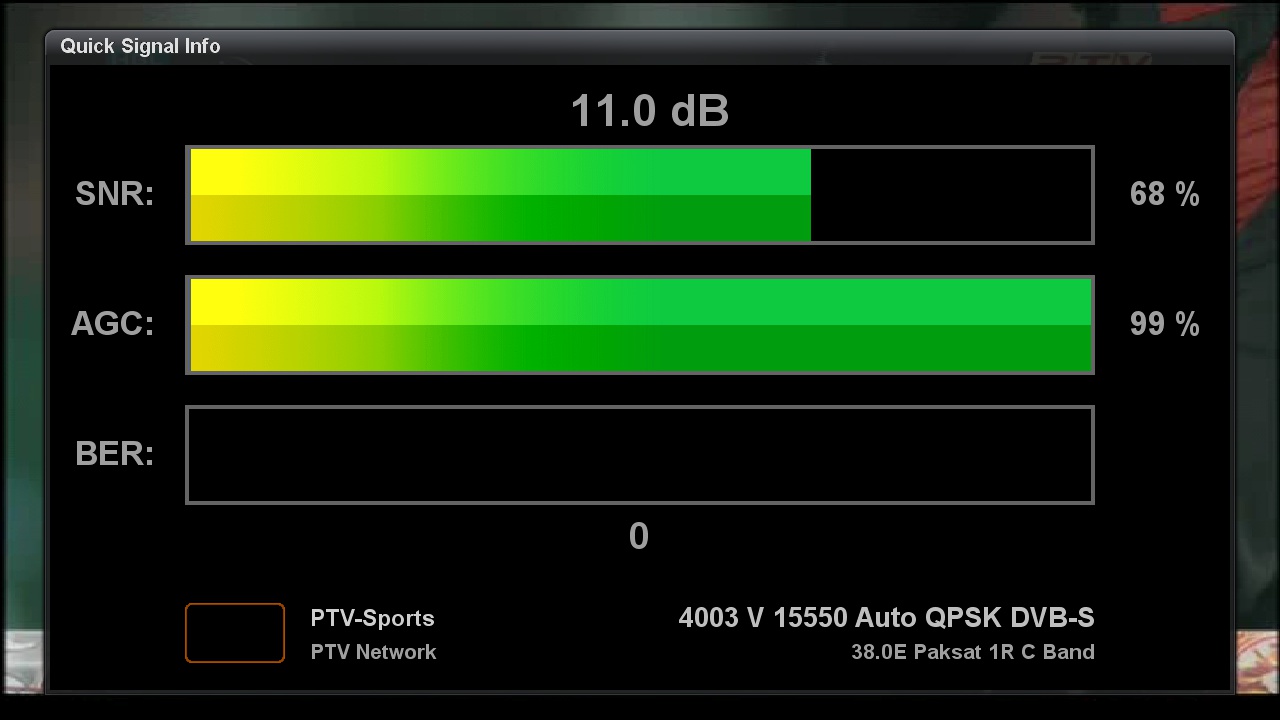 Quick Signal Info Bar