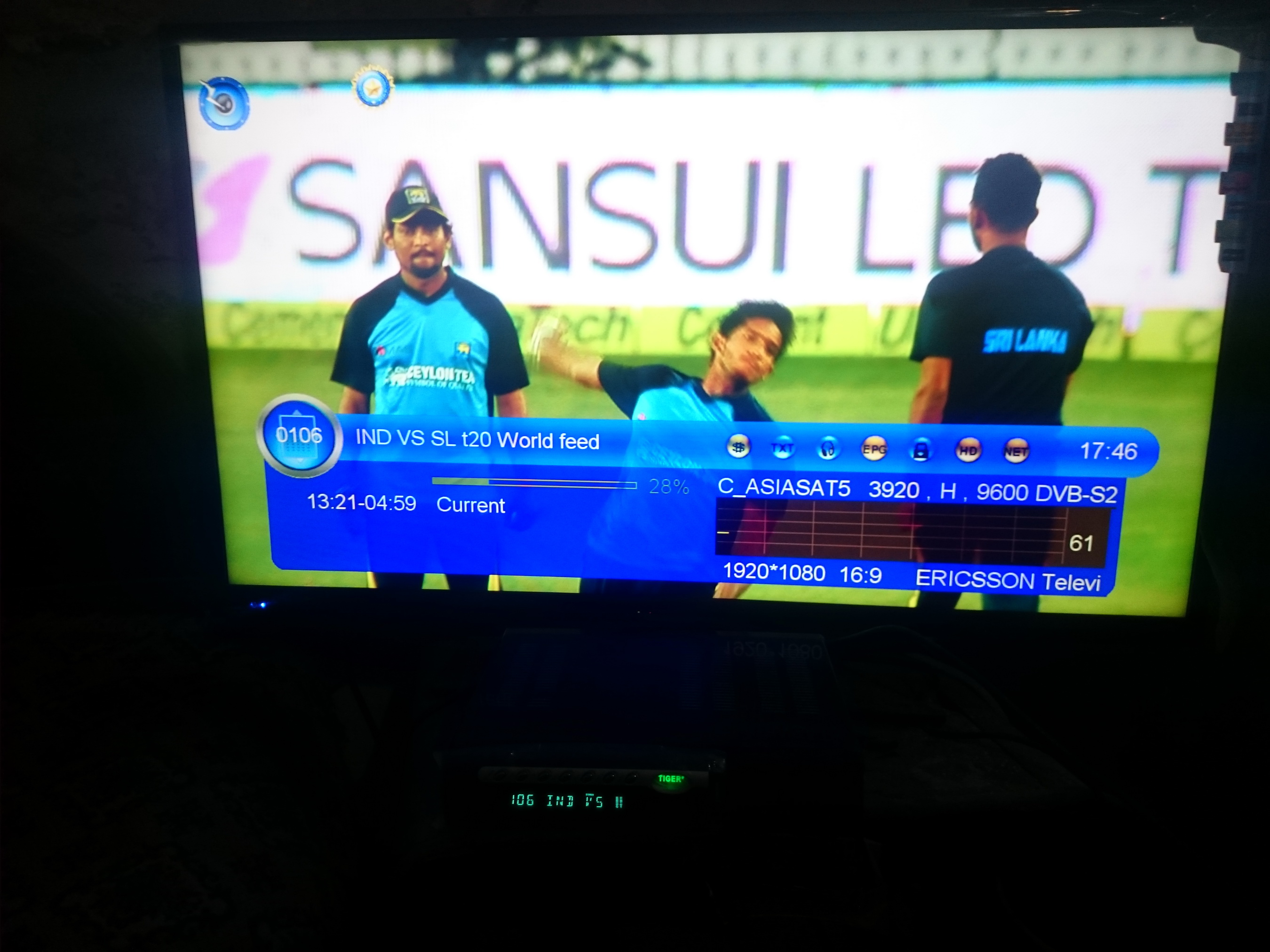 Ind Vs Sri T20 Feed<br />3920 H 9600<br />100E