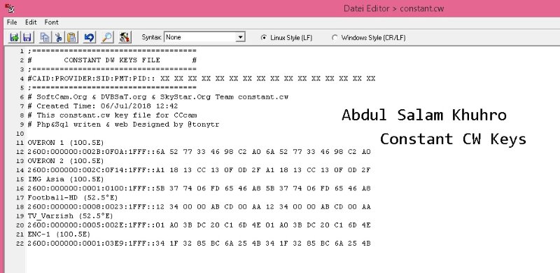 Constant CW Keys