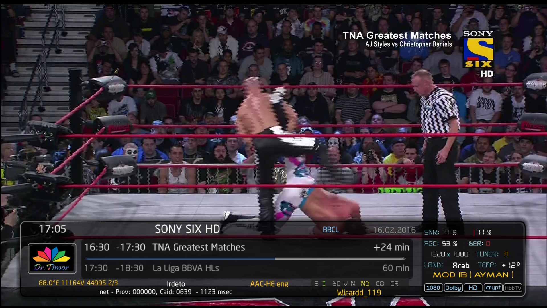 88'E  11164V 44995 SONY SIX HD