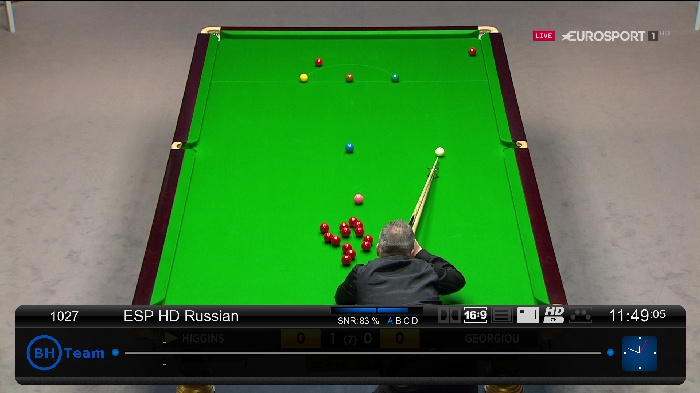 Eurosport HD hotbird 13East<br />11278V 27500 3/4