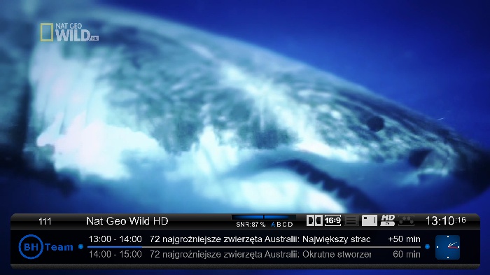 Nat.Geo. Wild HD hotbird 13E<br />11257 H 27500 3/4