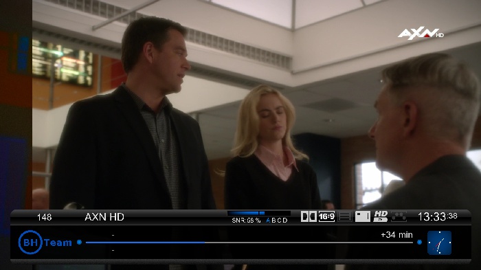 AXN HD--astra 19East<br />10728V 22000 2/3