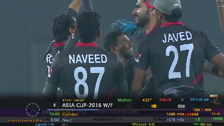 Asia cup World feed  100 E