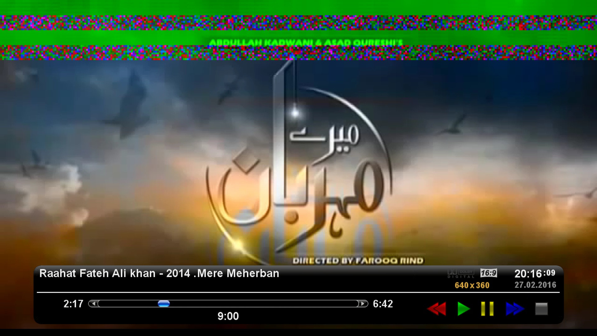 You Tube On SRT 2020 HD <br />Ost Song of meray meharban.