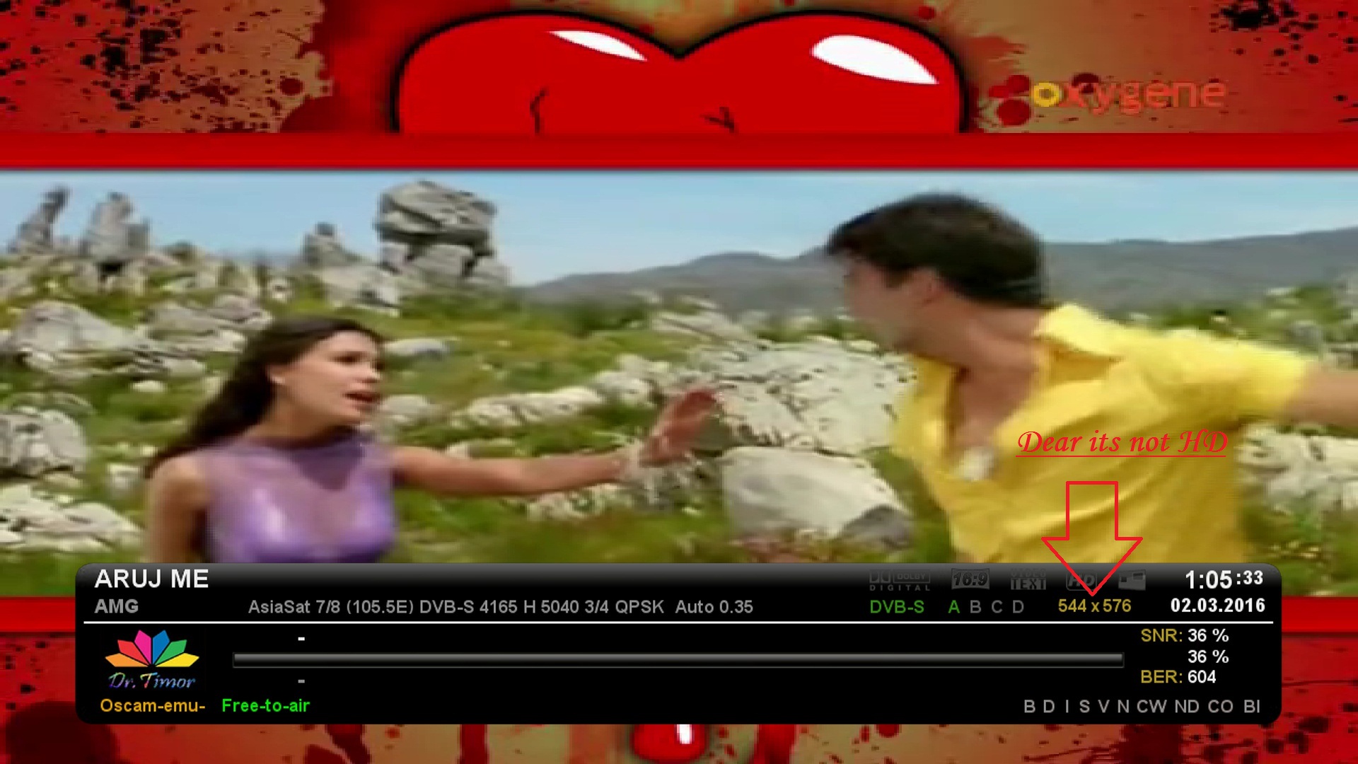 Oxygene tv @ 105.5'E 4165 H 5040